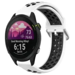 22mm Perforated Breathable Sports Silicone Watch Band