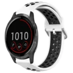 22mm Perforated Breathable Sports Silicone Watch Band