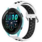 22mm Perforated Breathable Sports Silicone Watch Band
