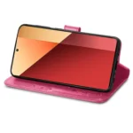 Four-leaf Clasp Embossed Leather Phone Case, For Xiaomi Redmi  Note 13 Pro 4G, For Xiaomi Redmi Note 13 4G, For Xiaomi Redmi K70E, For Xiaomi 14 Pro - Image 5