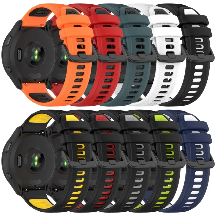 SYA002185102_B2.webp 20mm Sports Two-Color Silicone Watch Band - Image 3