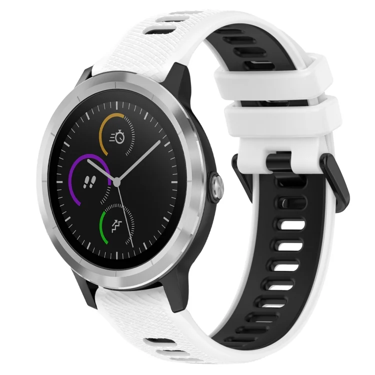 20mm Sports Two-Color Silicone Watch Band