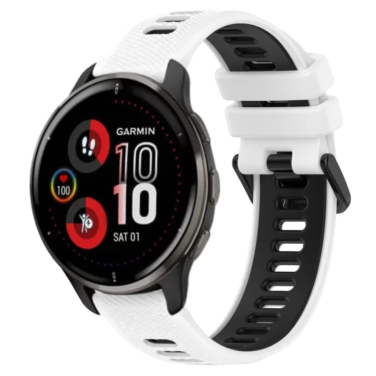 20mm Sports Two-Color Silicone Watch Band