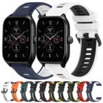 20mm Sports Two-Color Silicone Watch Band - Image 2