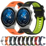20mm Sports Two-Color Silicone Watch Band - Image 2