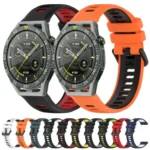 22mm Sports Two-Color Silicone Watch Band - Image 2