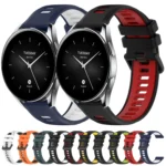 22mm Sports Two-Color Silicone Watch Band - Image 2