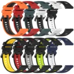 22mm Sports Two-Color Silicone Watch Band - Image 4