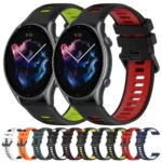 22MM Sports Two-Color Silicone Watch Band - Image 2