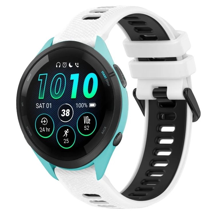 22mm Sports Two-Color Silicone Watch Band