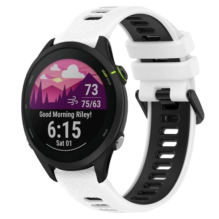 22mm Sports Two-Color Silicone Watch Band