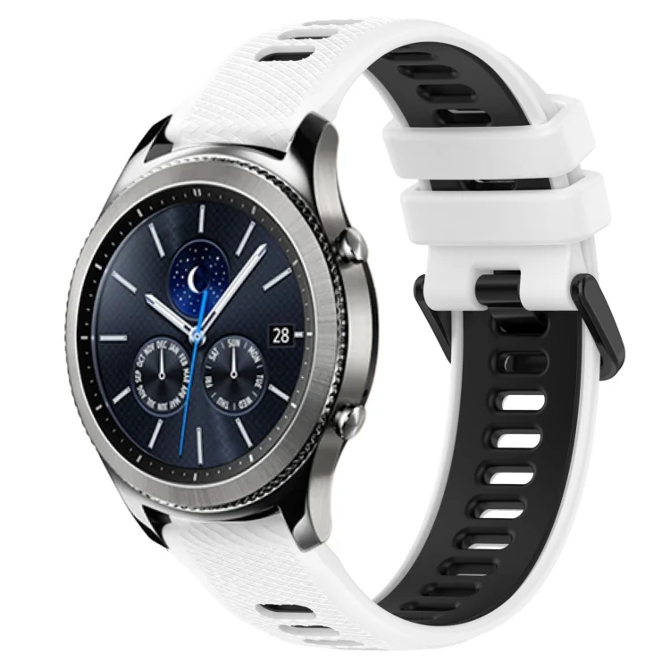 22mm Sports Two-Color Silicone Watch Band