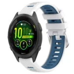 18mm Sports Two-Color Steel Buckle Silicone Watch Band