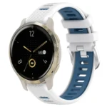 18mm Sports Two-Color Steel Buckle Silicone Watch Band