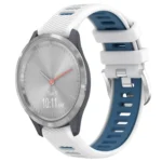 18mm Sports Two-Color Steel Buckle Silicone Watch Band