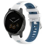 18mm Sports Two-Color Steel Buckle Silicone Watch Band