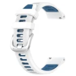 20mm Sports Two-Color Steel Buckle Silicone Watch Band - Image 7