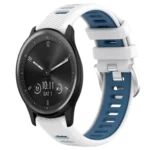 20mm Sports Two-Color Steel Buckle Silicone Watch Band