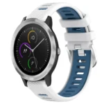20mm Sports Two-Color Steel Buckle Silicone Watch Band