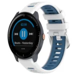 20mm Sports Two-Color Steel Buckle Silicone Watch Band