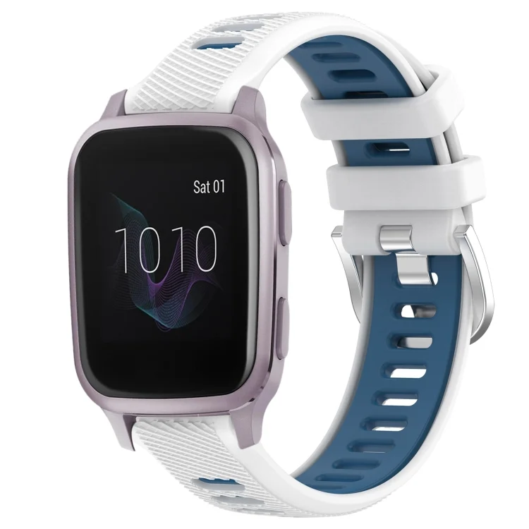 20mm Sports Two-Color Steel Buckle Silicone Watch Band