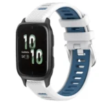 20mm Sports Two-Color Steel Buckle Silicone Watch Band