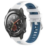 20mm Sports Two-Color Steel Buckle Silicone Watch Band