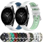 22mm Sports Two-Color Steel Buckle Silicone Watch Band - Image 2