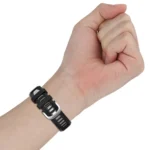 22mm Cross Texture Two Color Silicone Steel Buckle Watch Band - Image 6