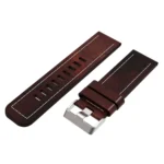26mm Sewing Leather Steel Buckle Watch Band - Image 3
