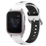 20mm Breathable Two-Color Silicone Watch Band