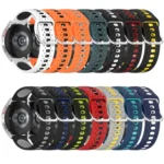 20mm Breathable Two-Color Silicone Watch Band - Image 3