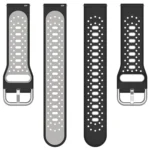 20mm Breathable Two-Color Silicone Watch Band - Image 5