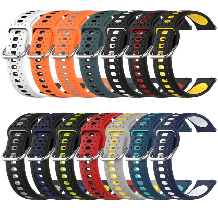 SYA0022097_B3.webp 20mm Breathable Two-Color Silicone Watch Band - Image 4