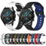 20mm Breathable Two-Color Silicone Watch Band - Image 2