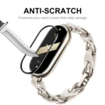 For Xiaomi Mi Band 8 ENKAY Hat-Prince 2 in 1 Set Full Coverage Screen Protector + Elastic Braided Nylon Watch Band - Image 8