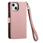 Love Zipper Lanyard Leather Phone Case, For iPhone 12 Pro Max, For iPhone 11 Pro Max, For iPhone 11 - Image 4
