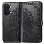 Mandala Flower Embossed Leather Phone Case, For OnePlus Ace 2v, For OnePlus  Nord 3 - Image 3
