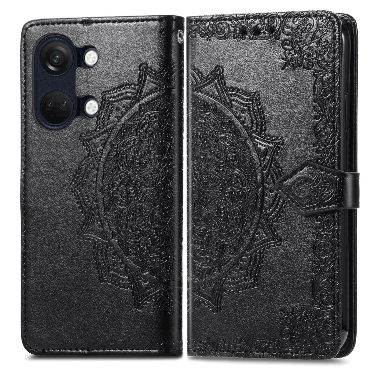 SYA002226401A_1.webp Mandala Flower Embossed Leather Phone Case, For OnePlus Ace 2v, For OnePlus  Nord 3 - Image 3