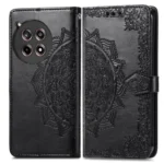 Mandala Flower Embossed Leather Phone Case, For OnePlus Ace 3, For OnePlus 12R, For OnePlus 12 - Image 3