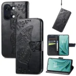 Butterfly Love Flower Embossed Leather Phone Case, For OnePlus Ace 2V