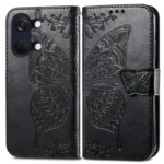 Butterfly Love Flower Embossed Leather Phone Case, For OnePlus Ace 2V - Image 3