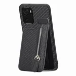 Carbon Fiber Vertical Flip Zipper Phone Case, For Redmi Note 10 4G, For Xiaomi 12T - Image 6