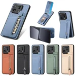 Carbon Fiber Vertical Flip Zipper Phone Case, For Xiaomi POCO M5 4G, For Redmi Note 12 5G, For Xiaomi 13 Pro, For Xiaomi 13 - Image 2
