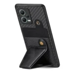 Carbon Fiber Wallet Flip Card K-shaped Holder Phone Case, For Redmi Note 12 5G, For Redmi Note 11T Pro 5G, For Redmi Note 10 4G - Image 6
