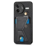 Carbon Fiber Wallet Flip Card K-shaped Holder Phone Case, For Redmi K80 Pro / Poco F7 Ultra, For Redmi K80 / Poco F7 Pro, For Redmi Turbo 4, For Xiaomi Poco X7 Pro - Image 5