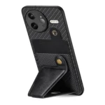 Carbon Fiber Wallet Flip Card K-shaped Holder Phone Case, For Redmi K80 Pro / Poco F7 Ultra, For Redmi K80 / Poco F7 Pro, For Redmi Turbo 4, For Xiaomi Poco X7 Pro - Image 6