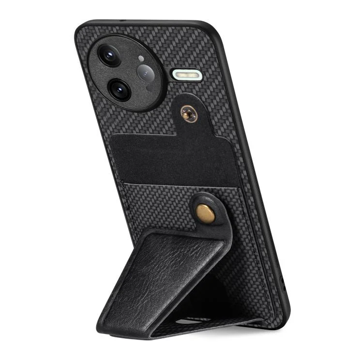 SYA002235307A_2.webp Carbon Fiber Wallet Flip Card K-shaped Holder Phone Case, For Redmi K80 Pro / Poco F7 Ultra, For Redmi K80 / Poco F7 Pro, For Redmi Turbo 4, For Xiaomi Poco X7 Pro - Image 6