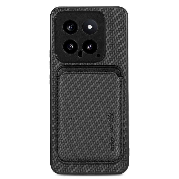 Carbon Fiber Leather Card Magnetic Phone Case, For Xiaomi 14, For Xiaomi 13 Pro, For Xiaomi Redmi Note 13 4G, For Xiaomi 13