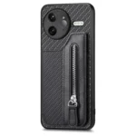 Carbon Fiber Horizontal Flip Zipper Wallet Phone Case, For Redmi K80 Pro / Poco F7 Ultra, For Redmi K80 / Poco F7 Pro, For Redmi Turbo 4, For Xiaomi Poco X7 Pro - Image 6